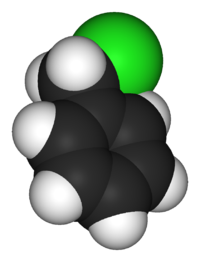 Бензилхлорид: вид молекулы