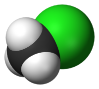 Хлорметан: вид молекулы