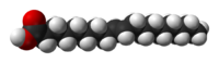Элаидиновая кислота: вид молекулы