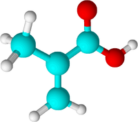 Метакриловая кислота: вид молекулы