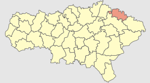 Ивантеевский муниципальный район на карте