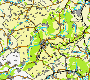Лебединский район, карта