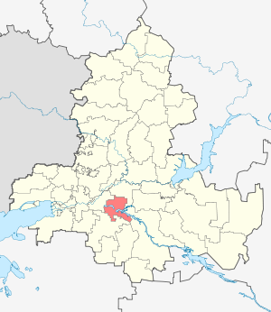 Весёловский муниципальный район на карте