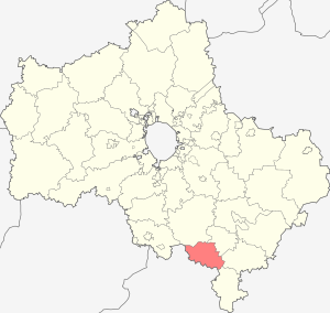Каширский район на карте