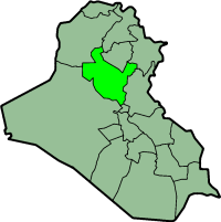 Мухафаза Салах-эд-Дин на карте