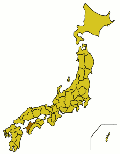 Расположение префектуры Эхимэ