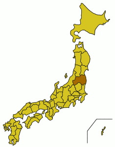Расположение префектуры Фукусима