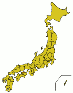 Расположение префектуры Кагава