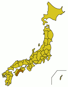 Расположение префектуры Коти