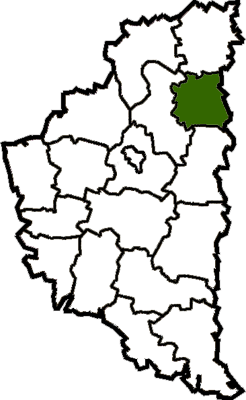 Лановецкий район на карте