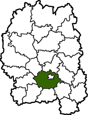 Житомирский район на карте
