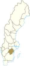 Расположение провинции Эстергётланд в Швеции