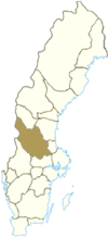 Расположение провинции Даларна в Швеции