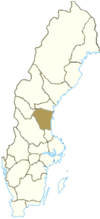 Расположение провинции Хельсингланд в Швеции