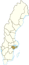 Расположение провинции Сёдерманланд в Швеции