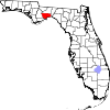 Map of Florida highlighting Wakulla County.svg