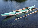 Va'a canoe, Matavai village, Savaii, Samoa MS.JPG