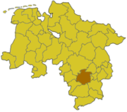 Хильдесхайм (район) на карте