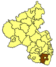 Южный Вайнштрассе (район) на карте