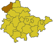 Айхсфельд (район) на карте