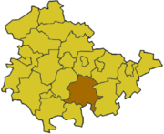 Зальфельд-Рудольштадт (район) на карте