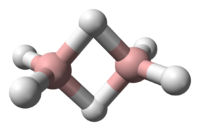 Диборан: вид молекулы