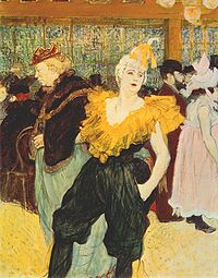 Lautrec the clownesse cha-u-kao at the moulin rouge 1895.jpg