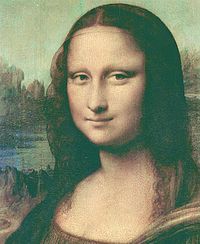 Фрагмент Мона Лиза (1503–06)  Леонардо да Винчи, Лувр