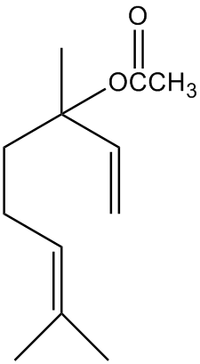 Линалилацетат: химическая формула