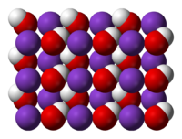 Гидроксид калия: вид молекулы