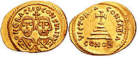 Revolt of the Heraclii solidus, 608 AD.jpg