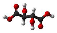 Винная кислота: вид молекулы