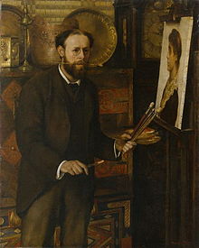 Портрет Джона Кольера кисти Марион Кольер, 1882.