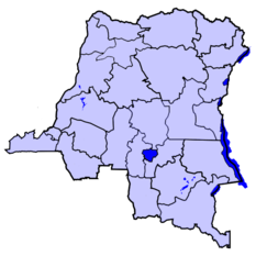 Восточное Касаи на карте