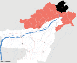Верхняя долина Дибанг на карте
