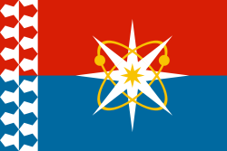 Flag of Novouralsk (Sverdlovsk oblast) 2010.svg
