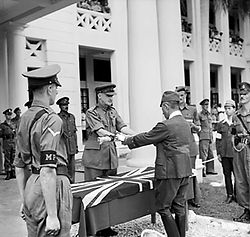 General F W Messervy receives the sword of General Itagaki.jpg