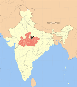 Чхатарпур на карте