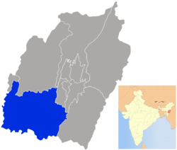 Чурачандпур на карте