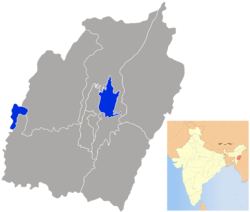 Восточный Импхал на карте