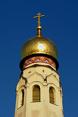 Купол колокольни Успенской моленной