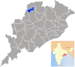 Джхарсугуда на карте