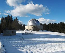 Обсерватория Азиаго в феврале 2009 года