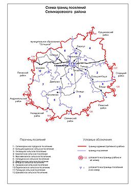 Селижаровский район, карта