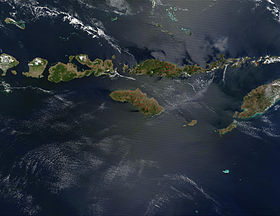 Спутниковый снимок Малых Зондских островов