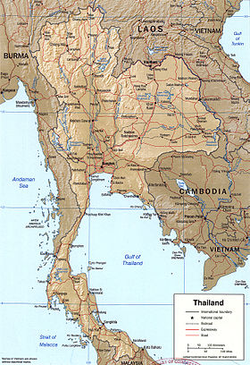 карта: География Таиланда