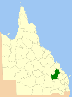 Графство на карте Квинсленда