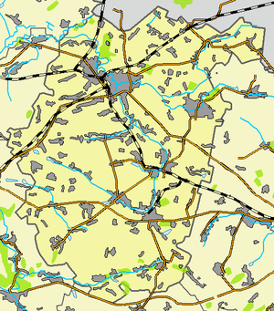 Белопольский район, карта