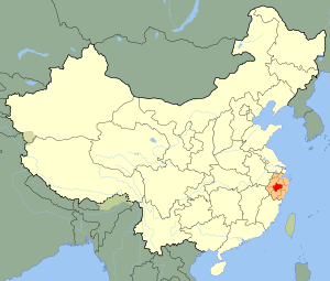 Цзиньхуа на карте