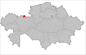 Каргалинский район на карте